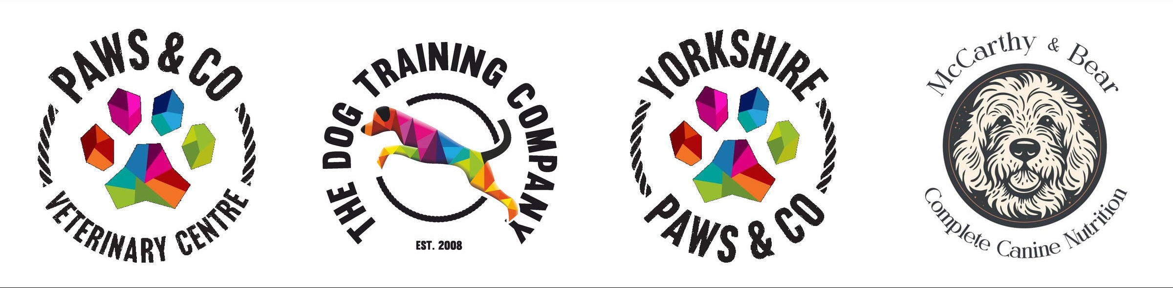 Paws and co Group brand logos